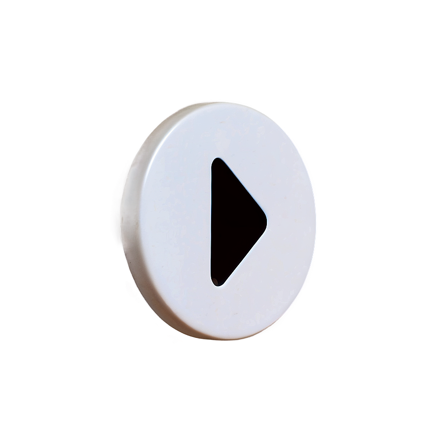 Small White Play Button Png 69