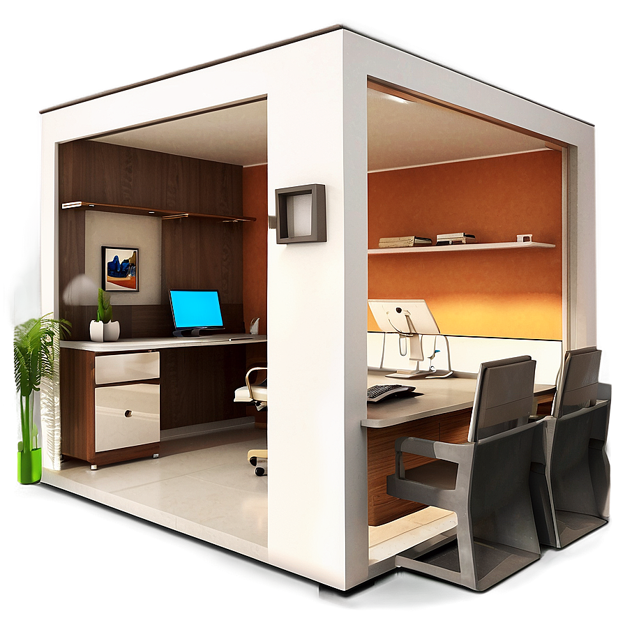 Smart Home Office Room PNG lxi PNG with transparent background
