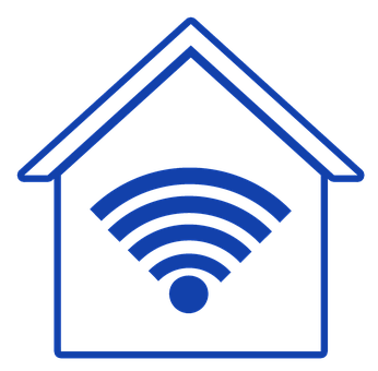 Smart Home Wi Fi Signal Icon