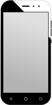 Smartphone Blank Screen Vector