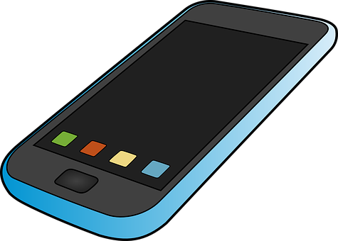 Smartphone Vector Illustration PNG with transparent background