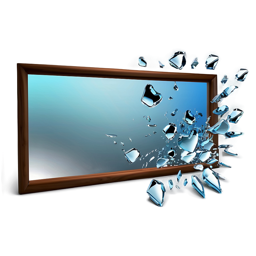 Smashed Mirror Design Png 24