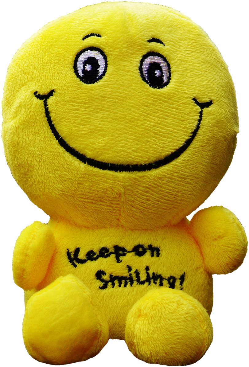 Smiley Face Plush Toy Keep On Smiling