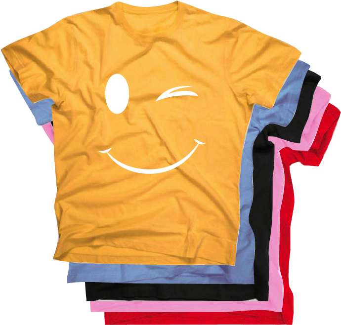 Smiley Face T Shirt Stack