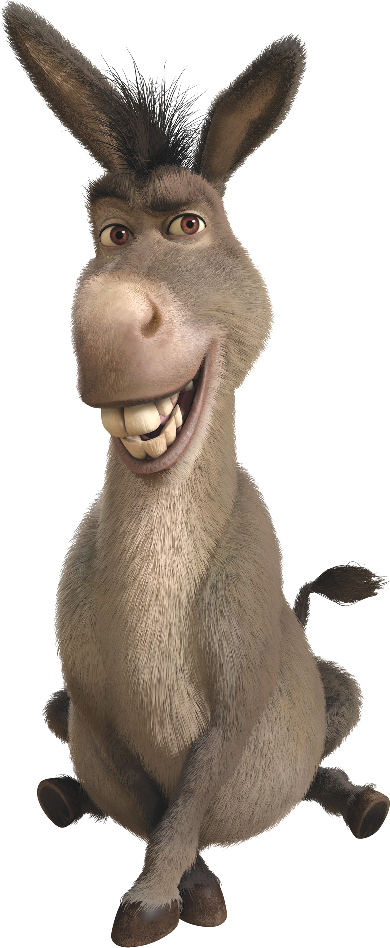 Smiling Animated Donkey Character