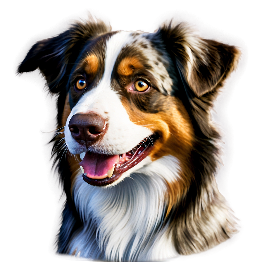 Smiling Australian Shepherd Png 66