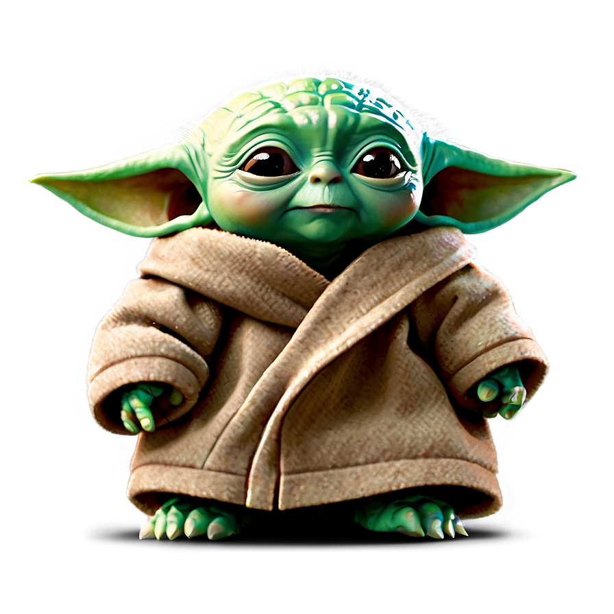 Smiling Baby Yoda PNG htm PNG with transparent background
