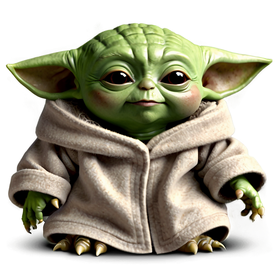 Smiling Baby Yoda PNG khp73 PNG with transparent background