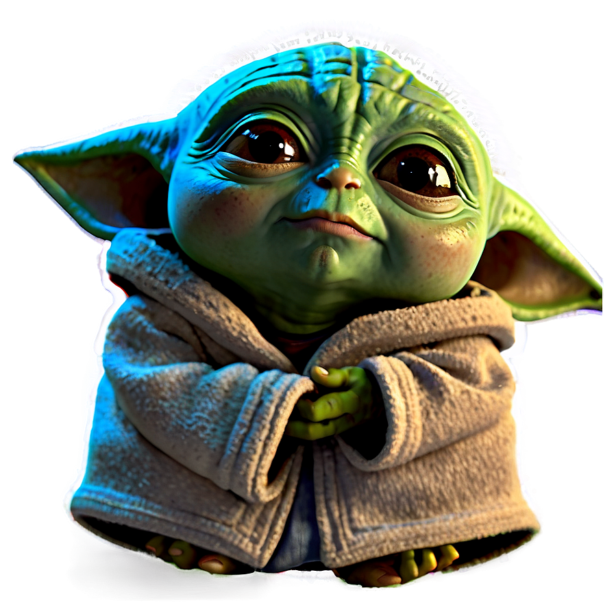 Smiling Baby Yoda PNG kjh PNG with transparent background