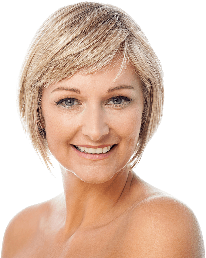 Smiling Blonde Woman Portrait