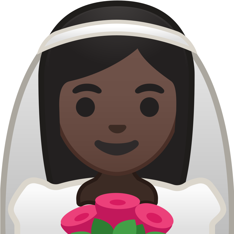 Bride With Veil Dark Skin Tone Icon - Bride Ico, HD Png Download PNG image with a transparent background, free high-resolution download