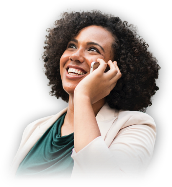 Black Woman Using Phone Hd, HD Png Download PNG with transparent background