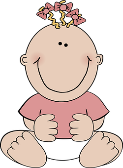 Smiling Cartoon Baby