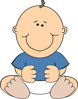 Smiling Cartoon Baby