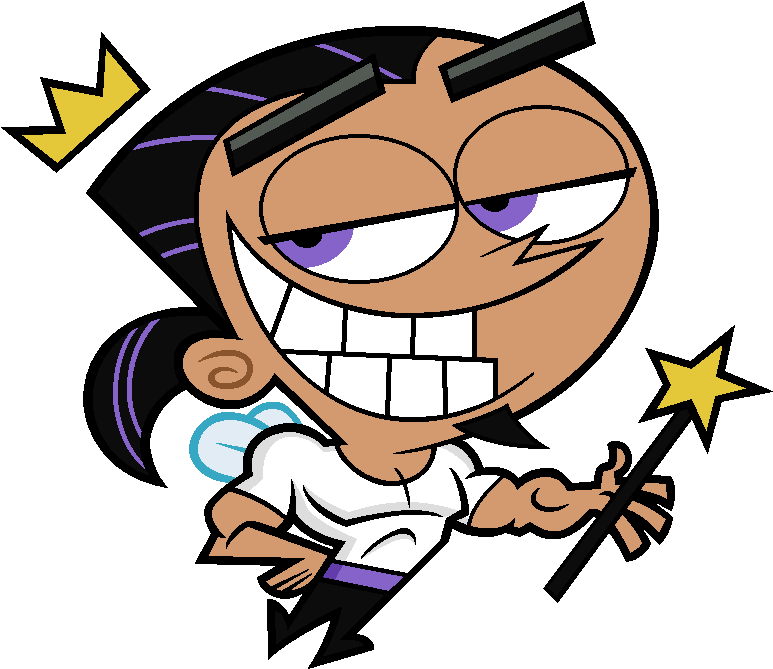 Smiling Cartoon Character With Wand.png