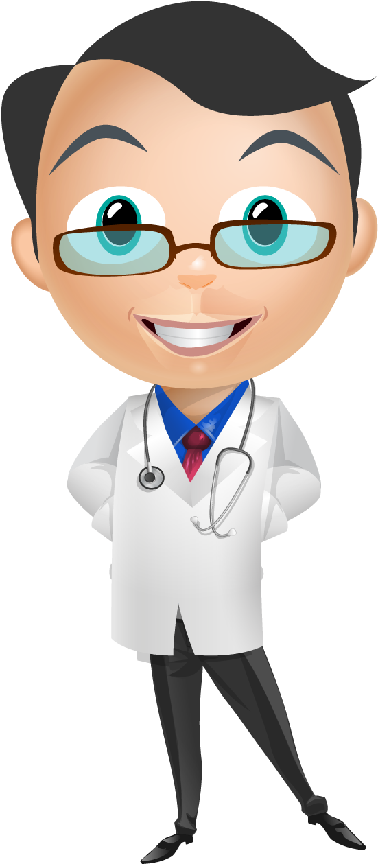 Smiling Cartoon Doctor Clipart