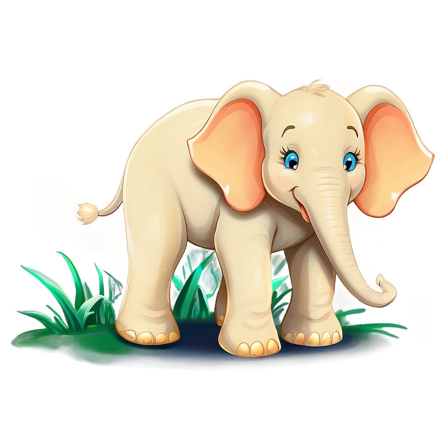 Smiling Cartoon Elephant Png 5