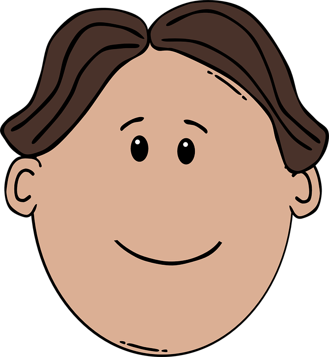 Smiling Cartoon Face Clipart