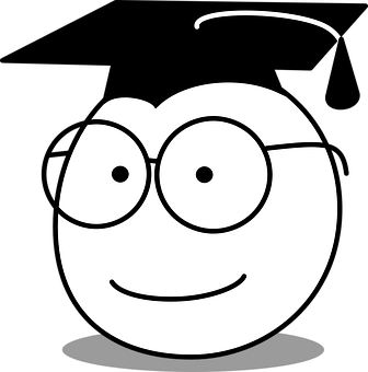 Smiling Cartoon Face Graphic PNG with transparent background