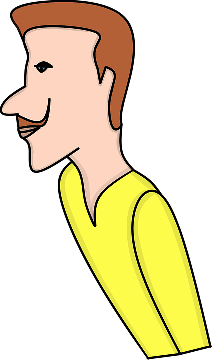 Smiling Cartoon Man Illustration