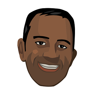Smiling Cartoon Man Vector PNG with transparent background