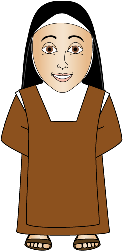 Smiling Cartoon Nun