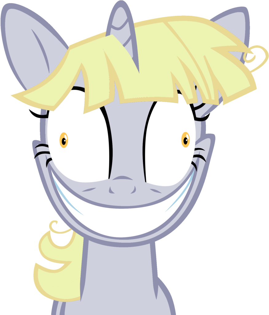 Smiling Cartoon Pony Portrait