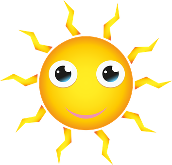 Smiling Cartoon Sun