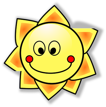 Smiling Cartoon Sun