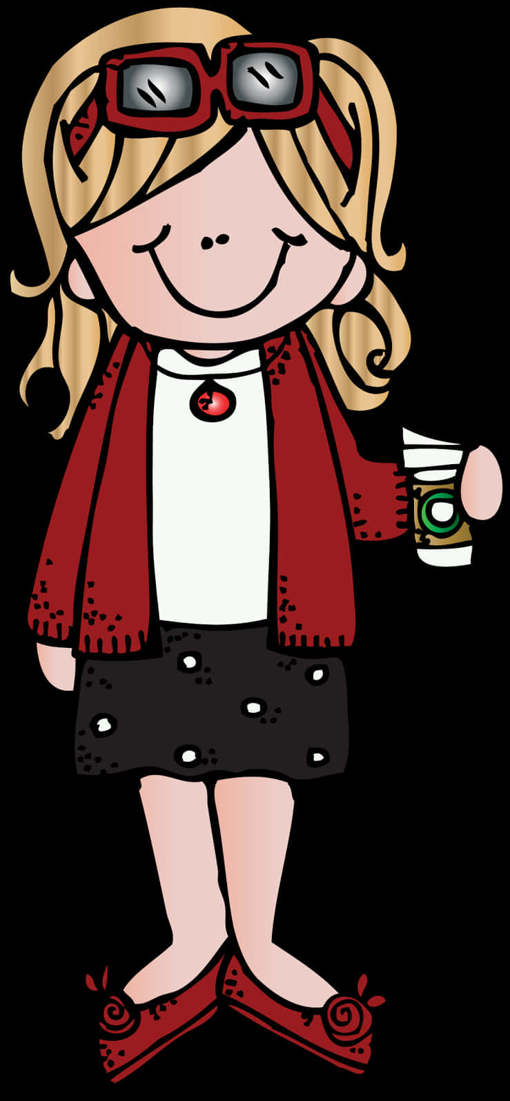 Smiling Cartoon Teacher Clipart