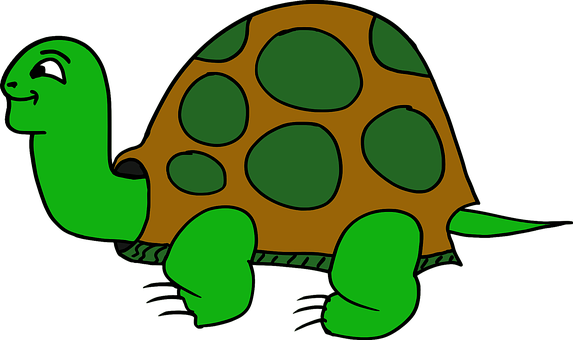 Smiling Cartoon Turtle