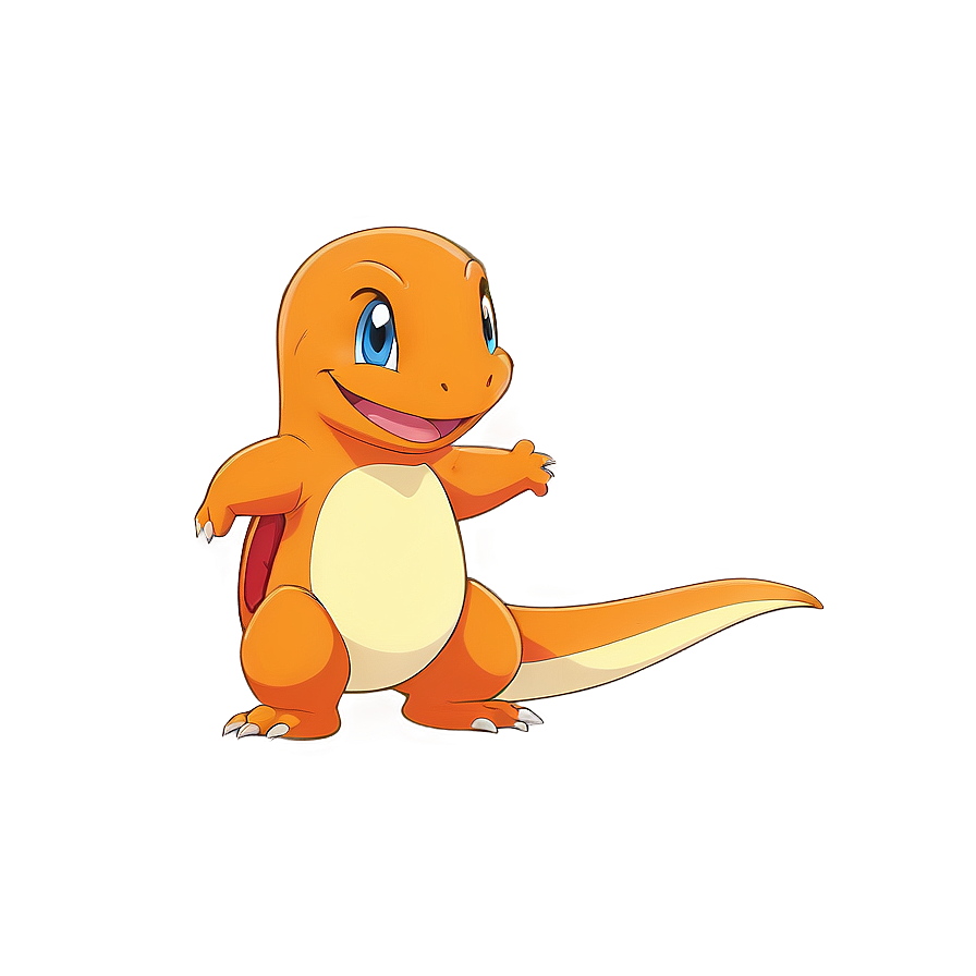 Smiling Charmander Clipart PNG 05212024 PNG with transparent background