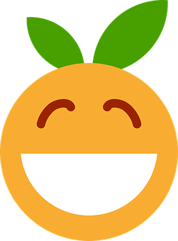 Smiling Clementine Emoji