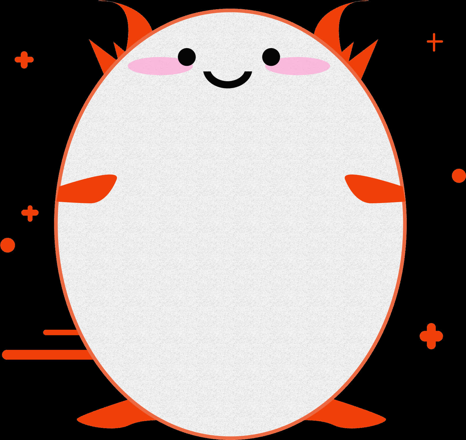 Cartoon Style Monster Shape Cute Textured Border Png - Circle, Transparent Png PNG with transparent background