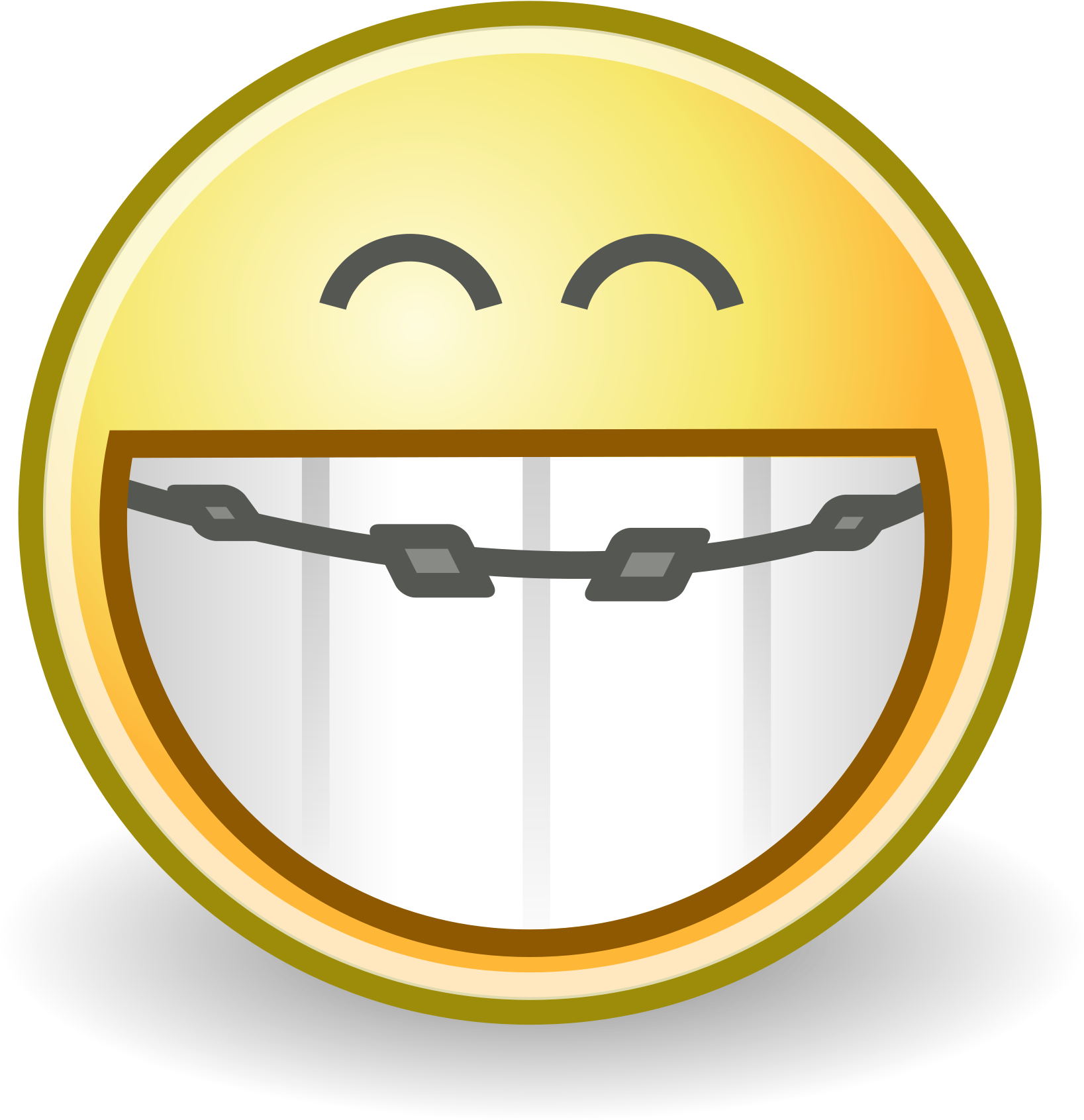Smile Braces Face Emoji, HD Png Download PNG with transparent background