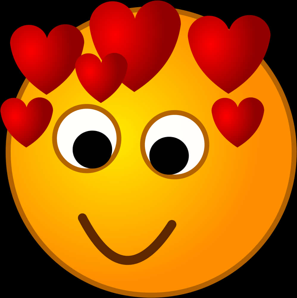 Smiling Emoji With Hearts