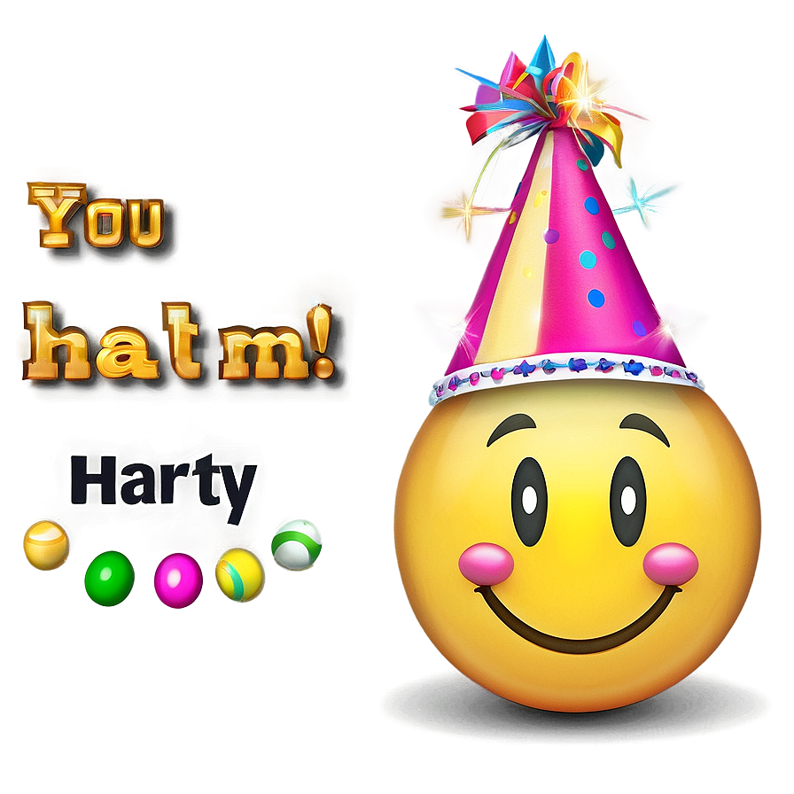 Smiling Emoji With Party Hat Png 05242024