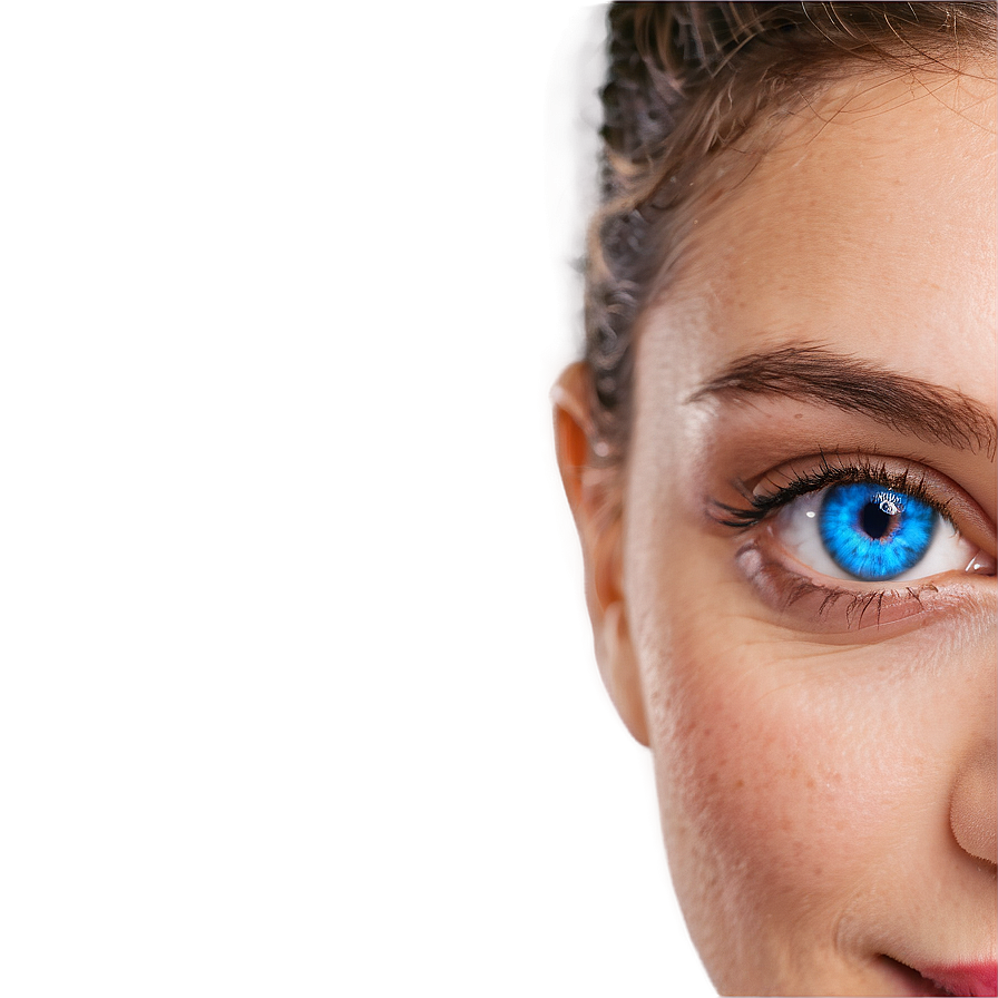 Smiling Face With Blue Eyes Png 48