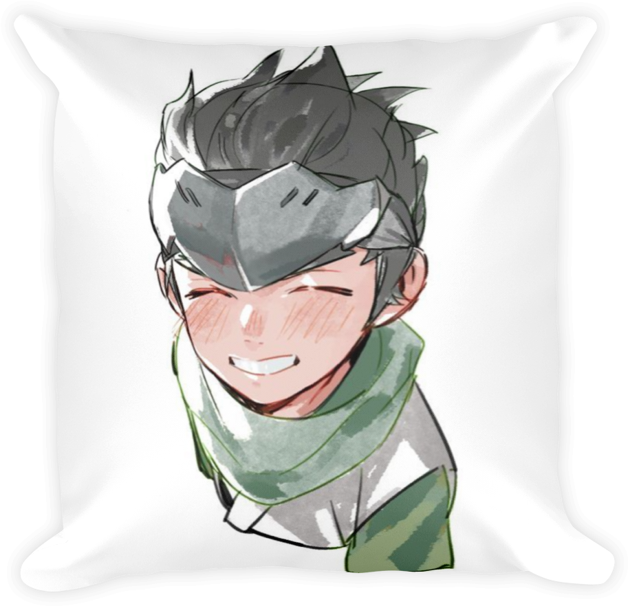 Smiling Genji Cushion Art