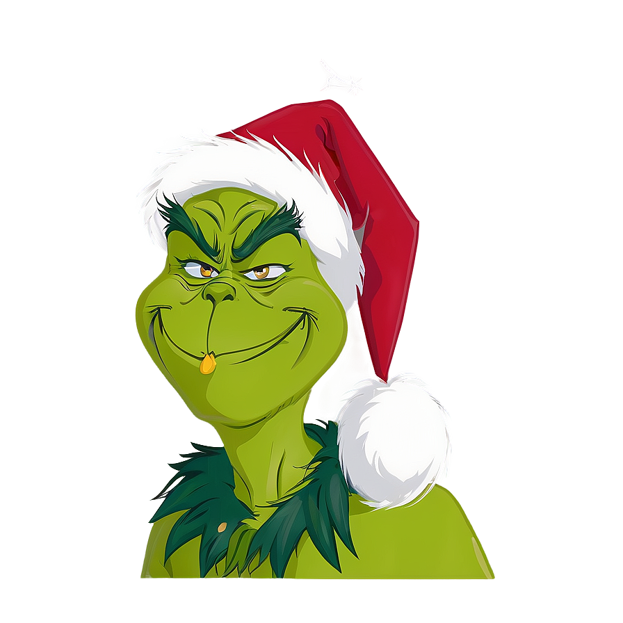 Smiling Grinch PNG 05042024 PNG with transparent background