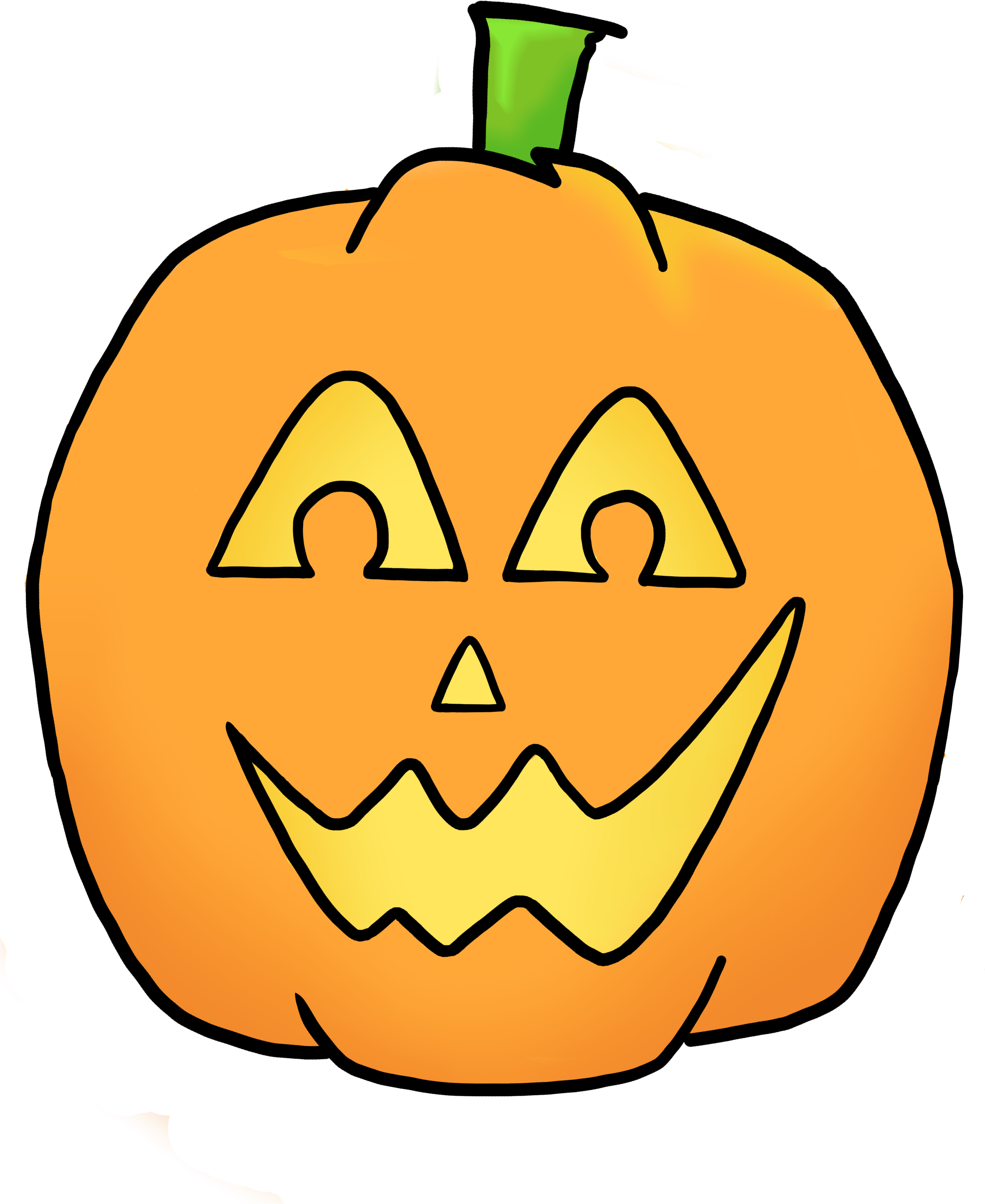 Happy Jack O Lantern Clipart - Jack-o'-lantern PNG with transparent background