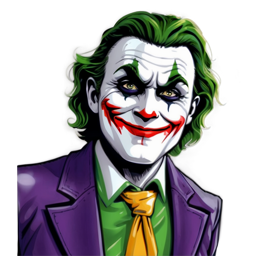 Smiling Joker Cartoon PNG fmq40 PNG with transparent background
