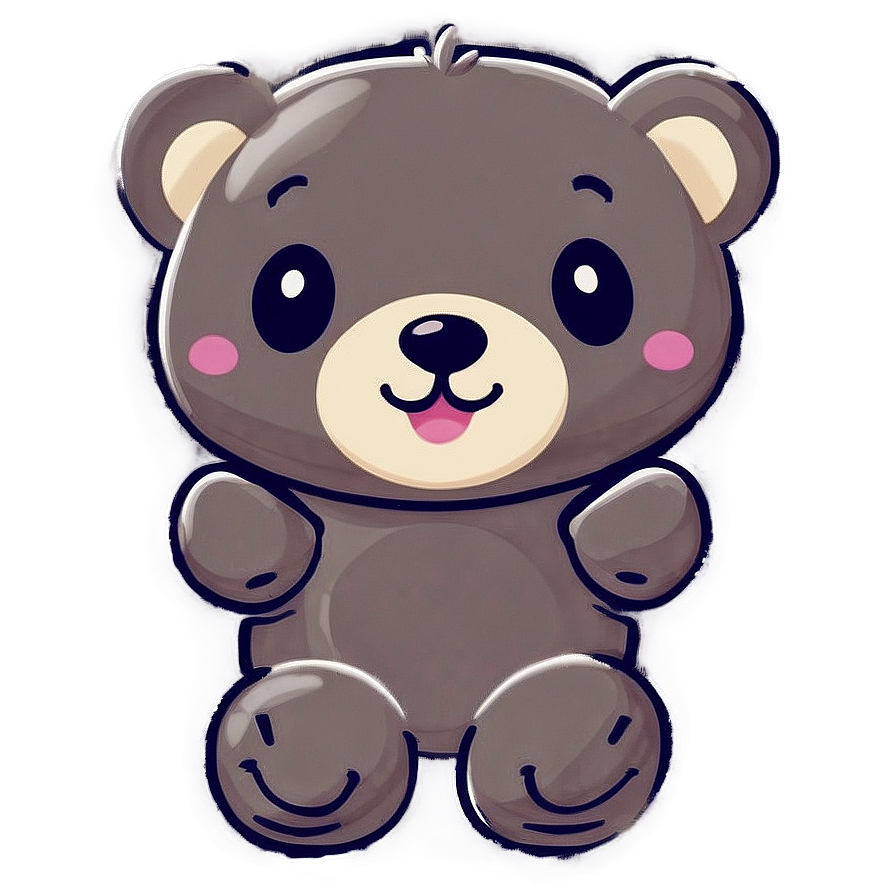 Smiling Kawaii Bear Image Png Cyx