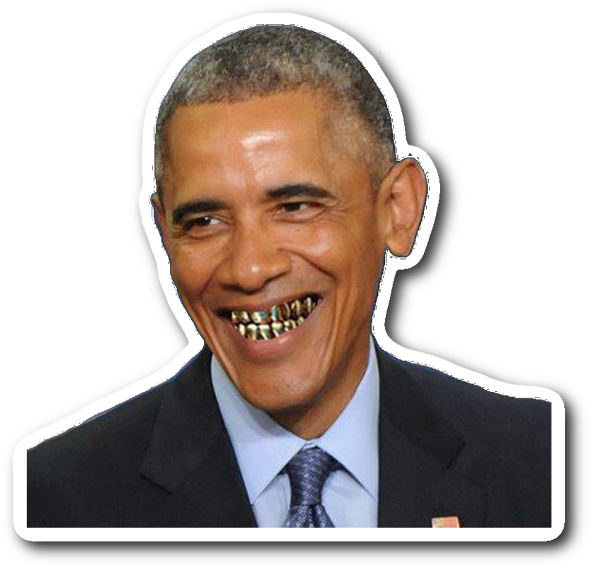 Hood Obama Sticker - Hood Obama, HD Png Download PNG image with a transparent background, free high-resolution download