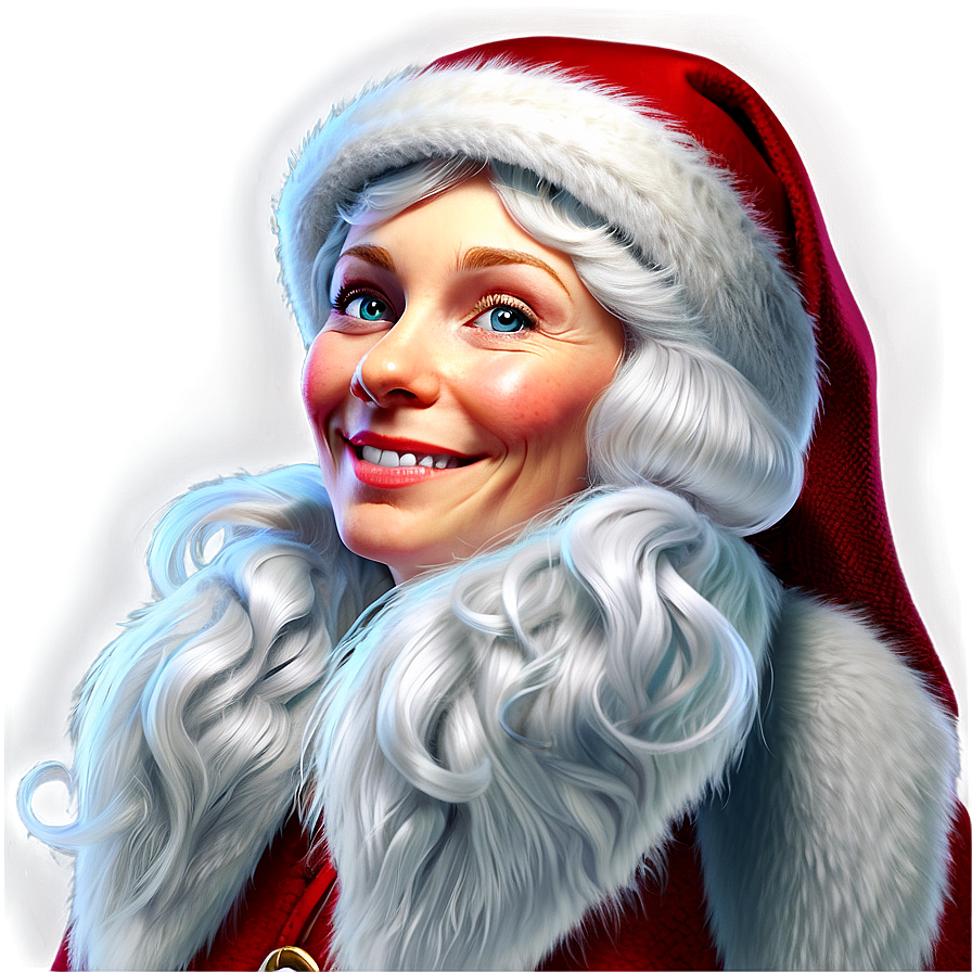 Smiling Mrs Claus Cartoon Png 59