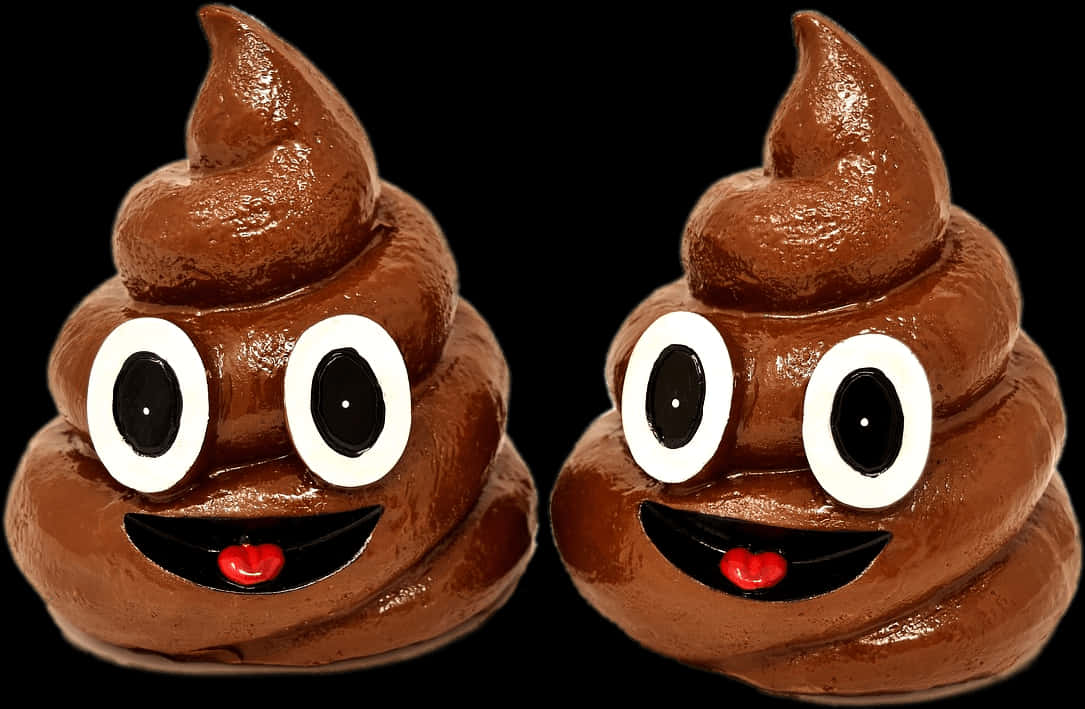 Smiling Poop Emoji Figurines