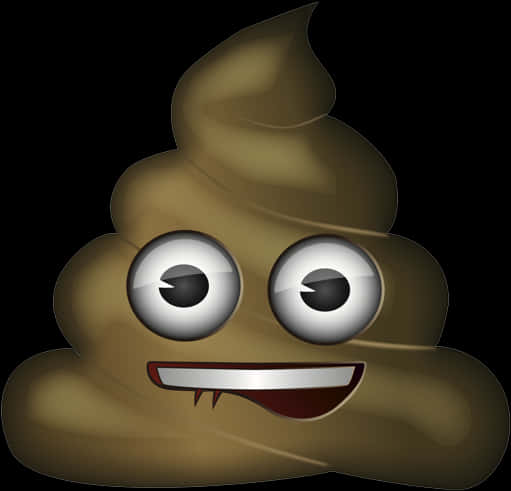 Smiling Poop Emoji Graphic