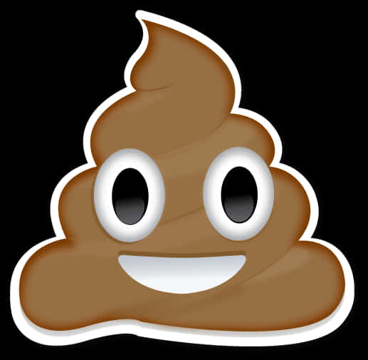 Download - Large Poop Emoji Printable PNG image with a transparent background, free high-resolution download