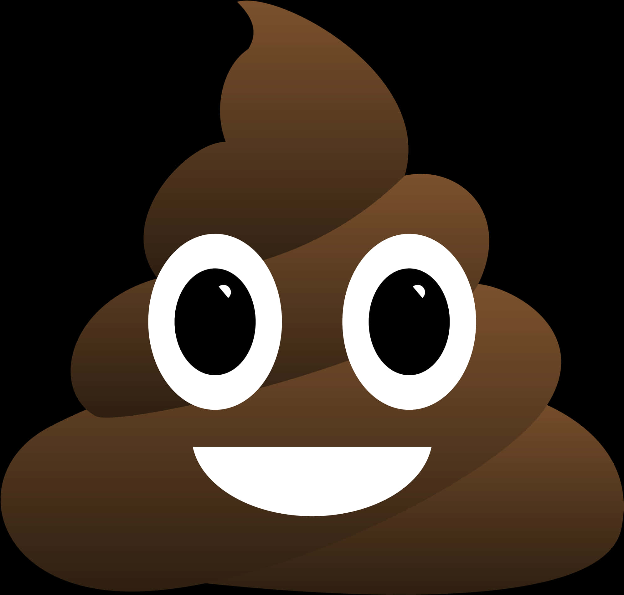 Smiling Poop Emoji Illustration