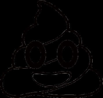 Poop - Vector Blanco - Vector Negro - Poop Emoji Coloring Page Free PNG image with a transparent background, free high-resolution download
